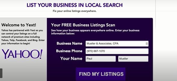 How To List My Business On Yahoo For Free